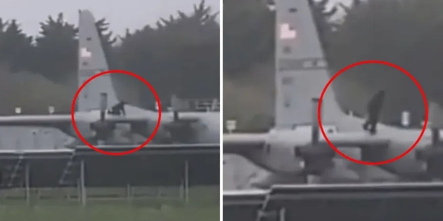 ABD’ye Ait Askeri Kargo Uçağına Baltayla Hasar Verdi.